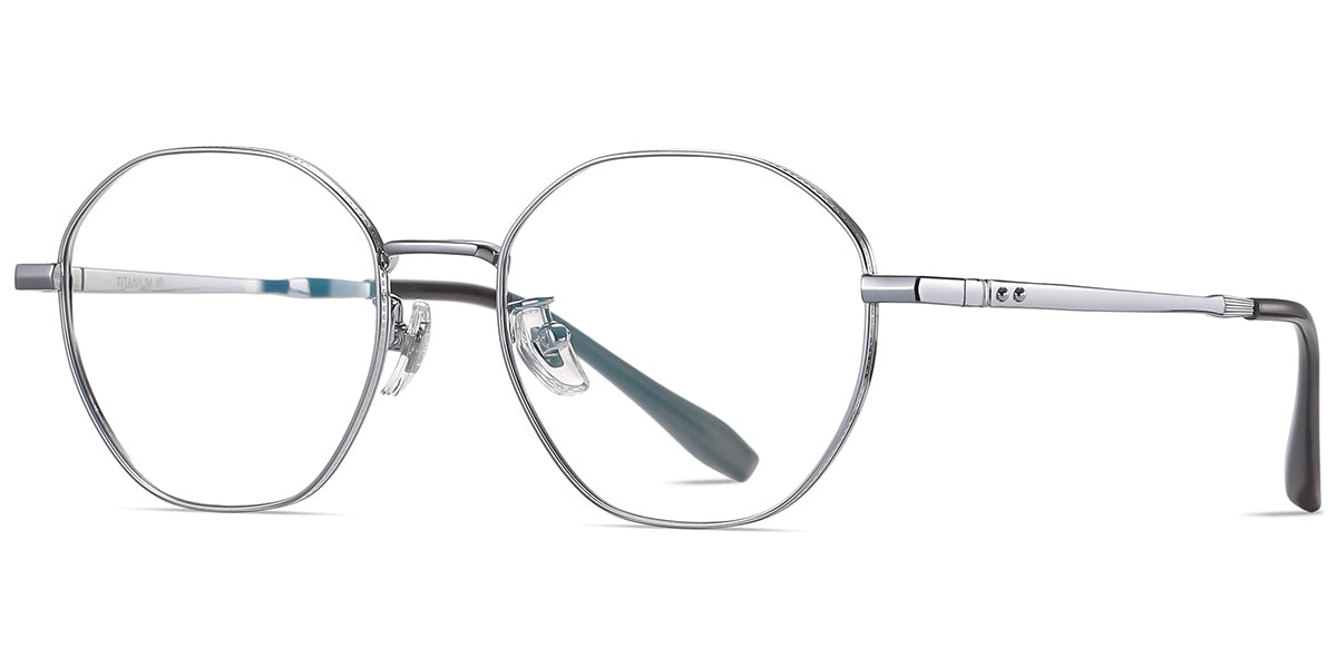 Titanium Geomatic Full Rim Frame in Black Gold Or Silver Color EC6563