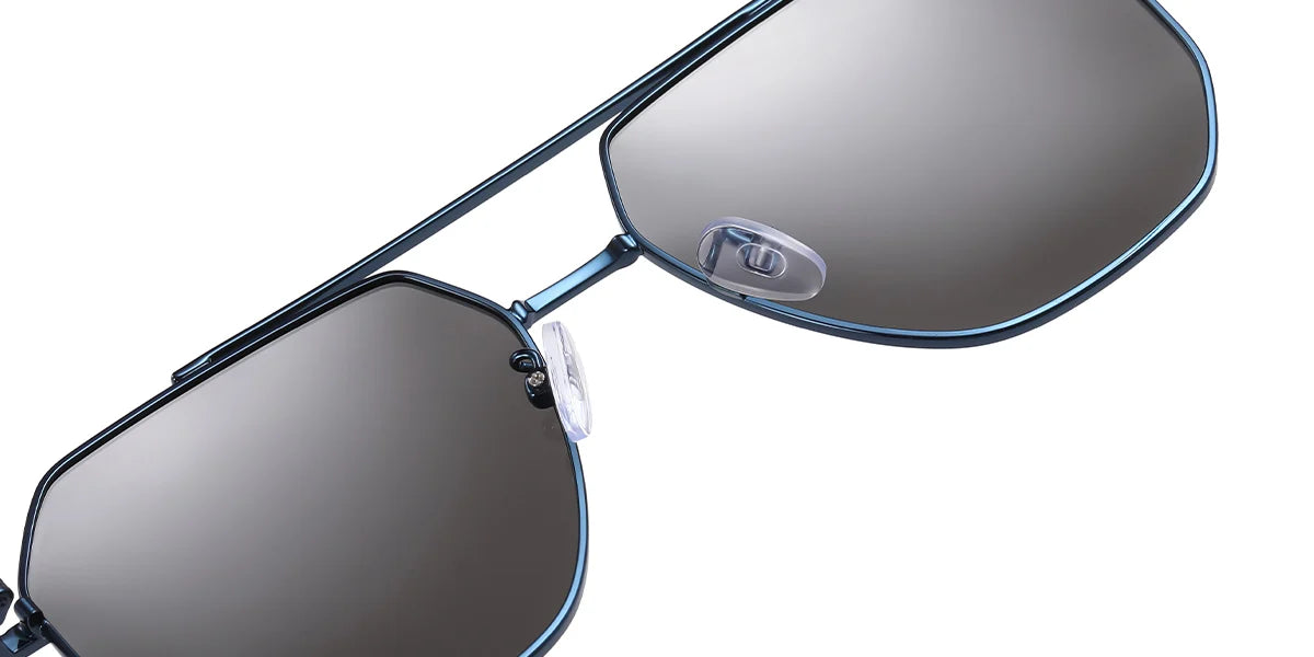 Aviator Sunglasses Blue+Mirrored Silver Polarized SG4744-2