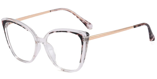 Cat Eye Frame Pattern-Tortoiseshell F2898-7