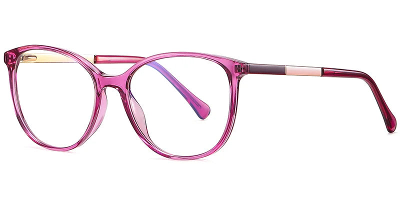 Oval Shaped Eye Frame Available in 3 Colors F3766