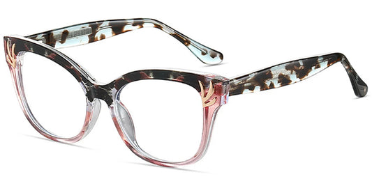 Cat Eye Frame Lightweight in Pink Black and Brown EC6680