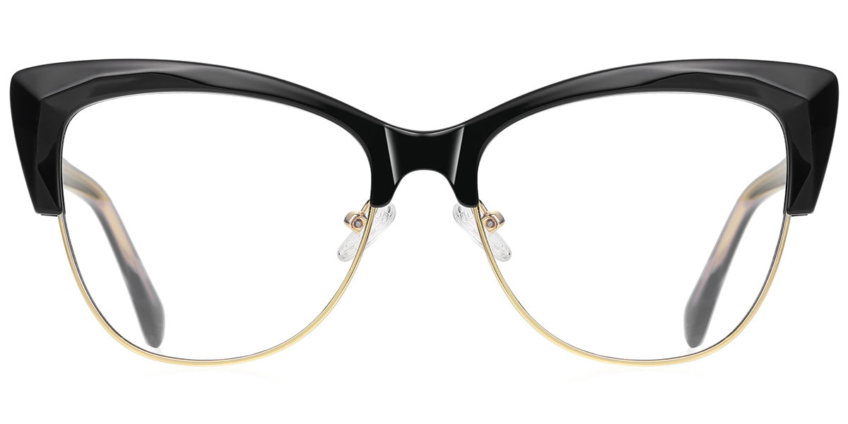 Cat Eye Stylish Frame Black EC6124-1