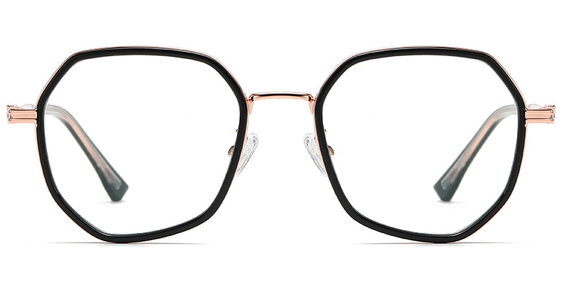 Geometric Frame unisex black-gold F3666-1