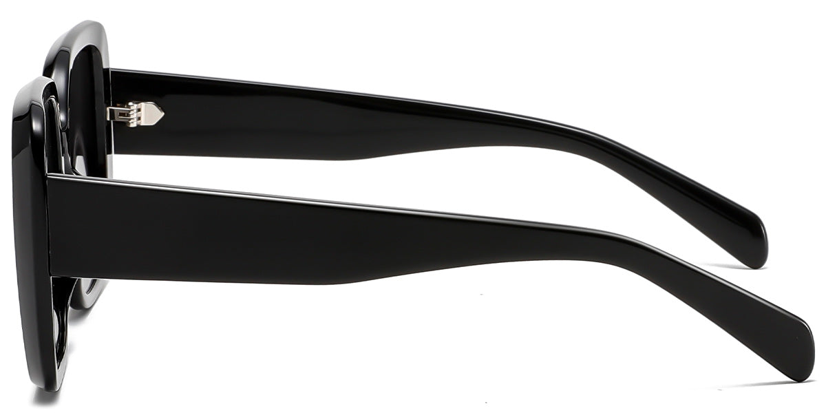 Sleek Black frame with Dark Gray Polarized Sunglasses SG6918-1