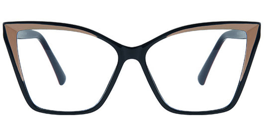 Square Frame – Pattern-Black Stylish and Comfortable Eyewear EC5105-5