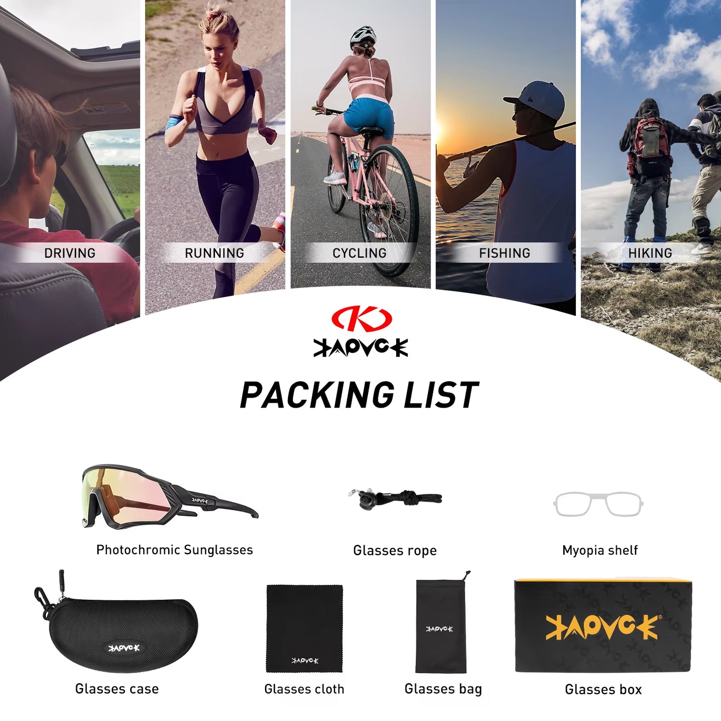 Photochromic Cycling Glasses Men Women Mountain Bike Sunglasses Clear MTB Bicycle Riding