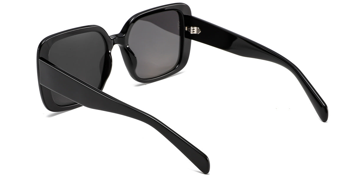 Sleek Black frame with Dark Gray Polarized Sunglasses SG6918-1