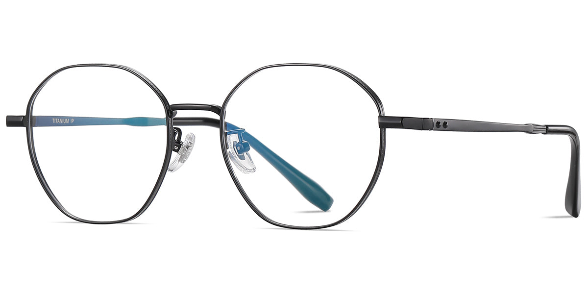Titanium Geomatic Full Rim Frame in Black Gold Or Silver Color EC6563