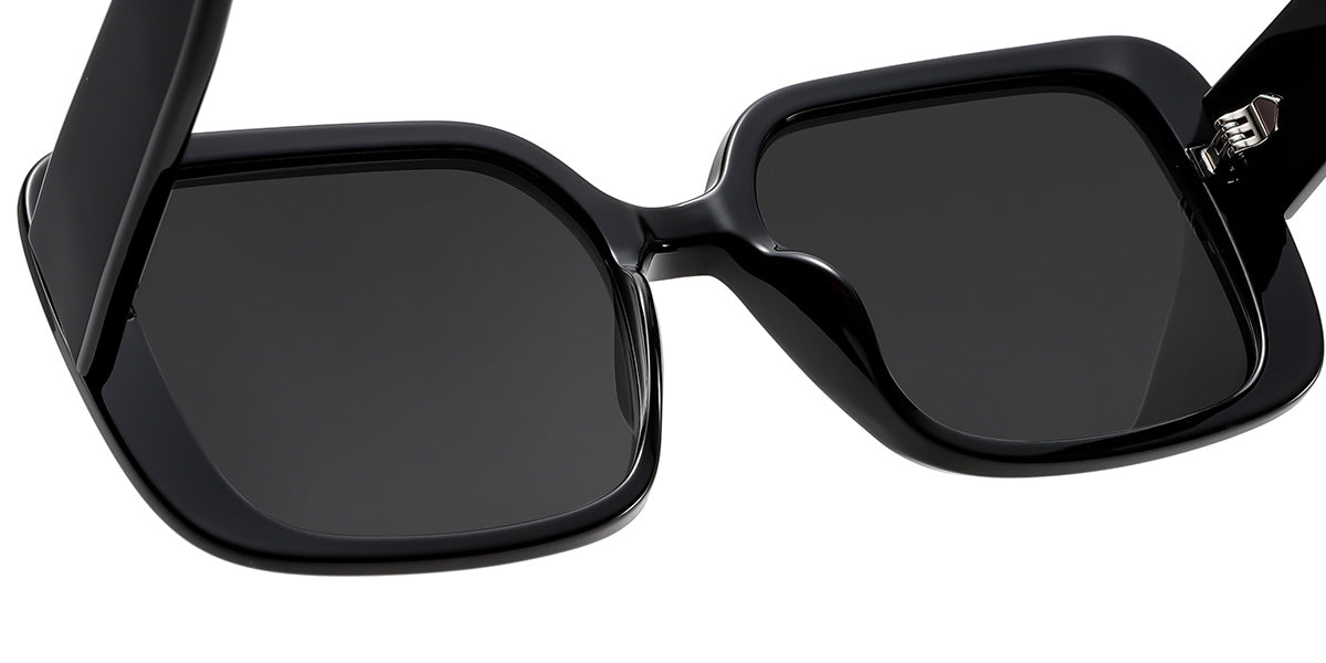 Sleek Black frame with Dark Gray Polarized Sunglasses SG6918-1