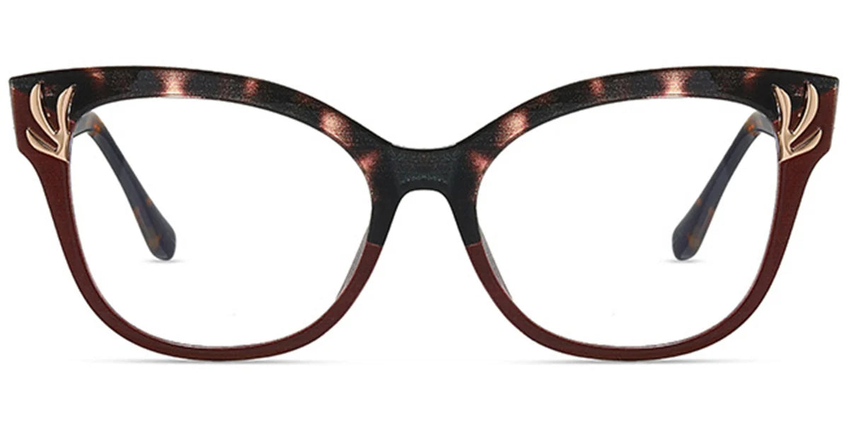 Cat Eye Frame Lightweight in Pink Black and Brown EC6680