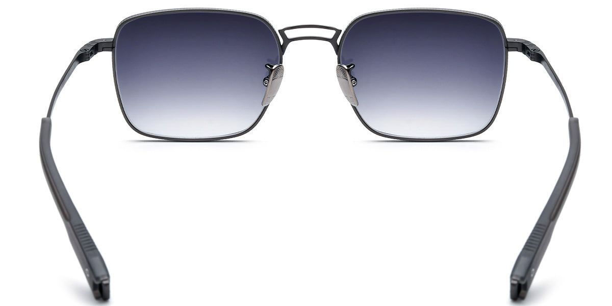 Grey+Gradient Grey Polarized Titanium Square Sunglasses SG5853-3