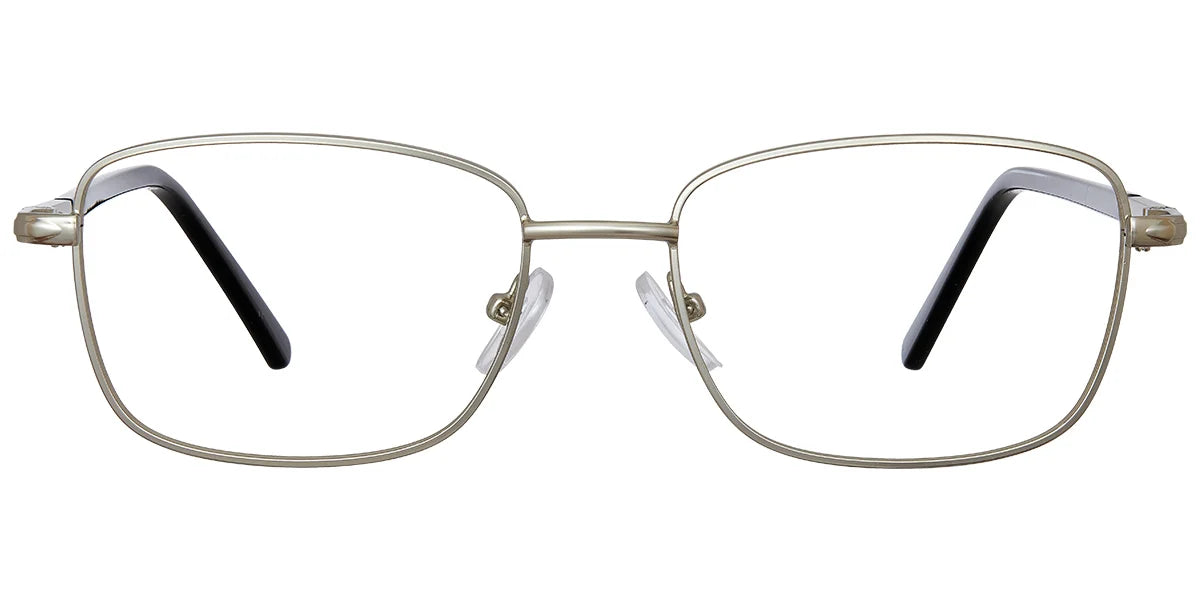 Narrow Rectangle Eye Frame in Black or Sliver ECF6690