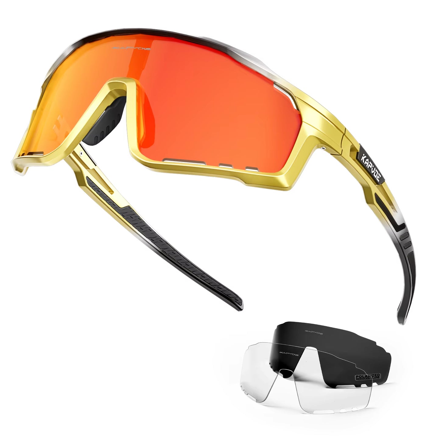 Polarized Cycling Glasses Men Women Mountain Bike Glasses MTB Riding TR90 Sport Sunglasses Running Bicycle Triathlon