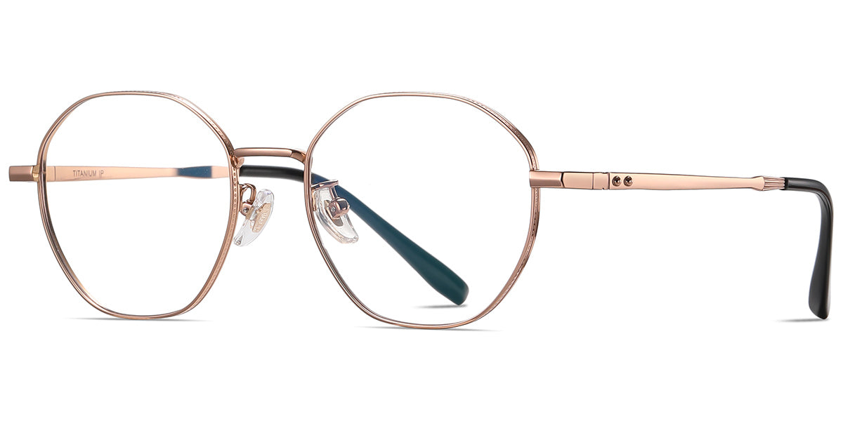 Titanium Geomatic Full Rim Frame in Black Gold Or Silver Color EC6563