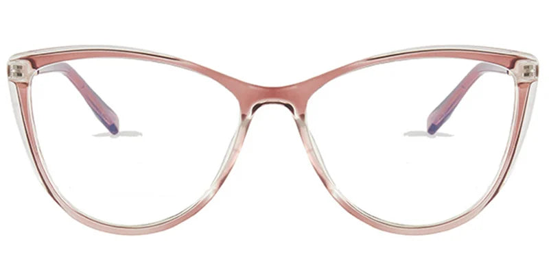 Cat Eye Pink Oversized Trendy F2874-5 Medium frame