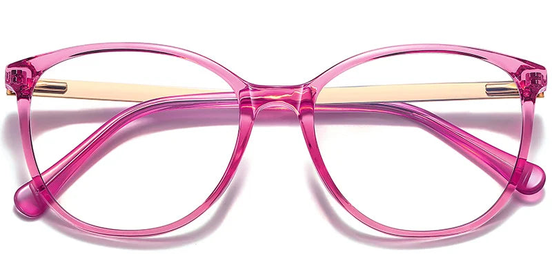 Oval Shaped Eye Frame Available in 3 Colors F3766