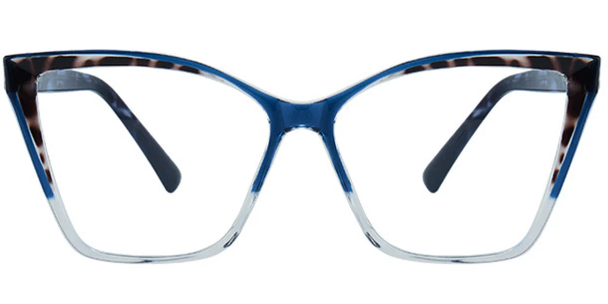 Square Frame – Pattern-Blue Stylish and Comfortable Eyewear EC5105-4