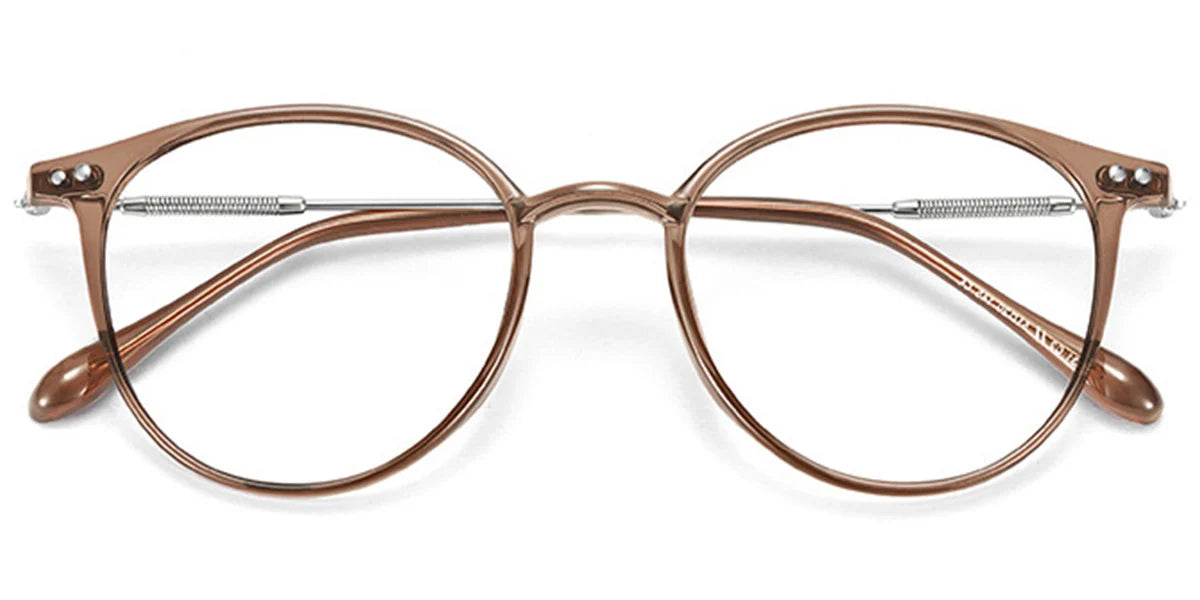 RECTANGLE BROWN FRAME WITH RX SINGLE VISON LENSES F6591-4