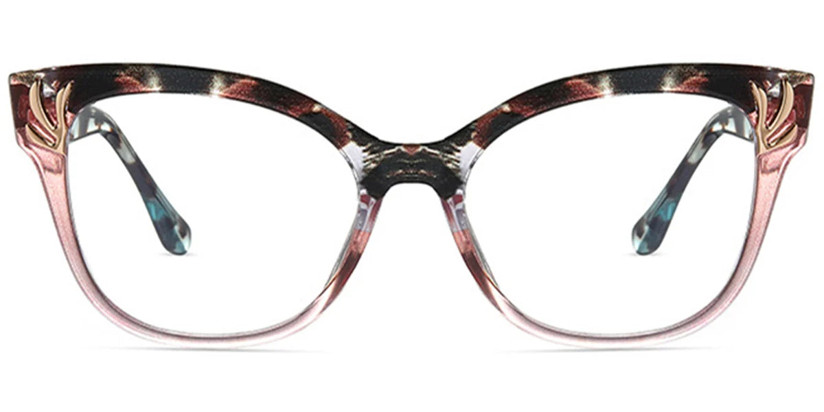 Cat Eye Frame Lightweight in Pink Black and Brown EC6680