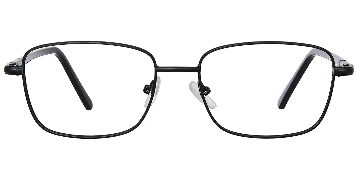 Narrow Rectangle Eye Frame in Black or Sliver ECF6690