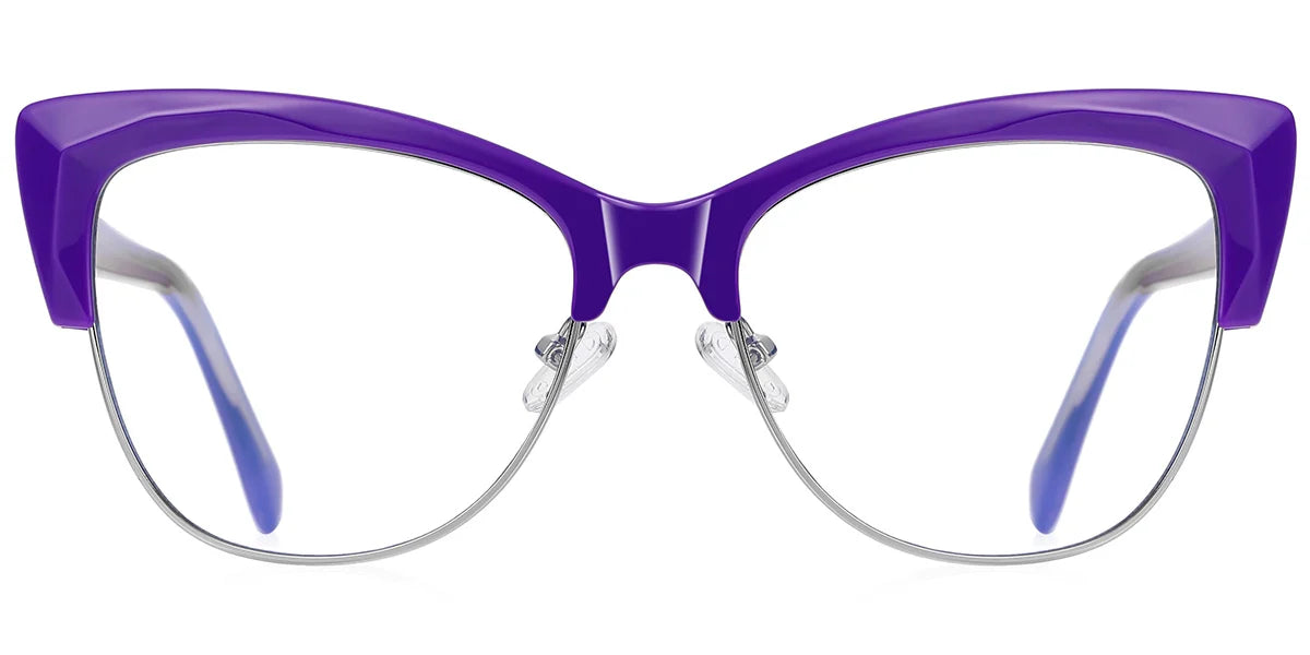 Cat Eye Stylish Frame  purple EC61245