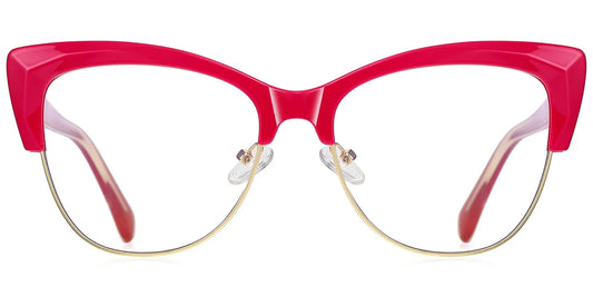 Cat Eye Stylish Frame Red   EC61244