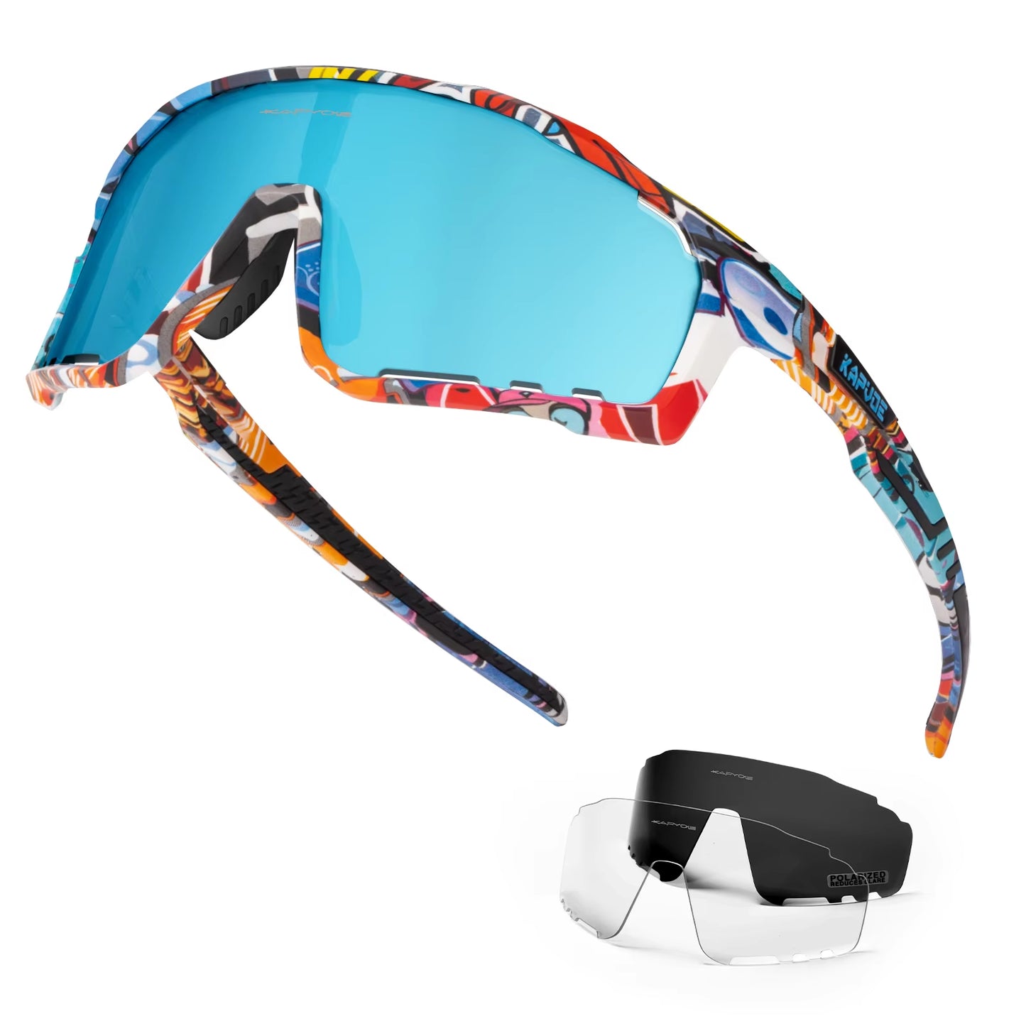 Polarized Cycling Glasses Men Women Mountain Bike Glasses MTB Riding TR90 Sport Sunglasses Running Bicycle Triathlon
