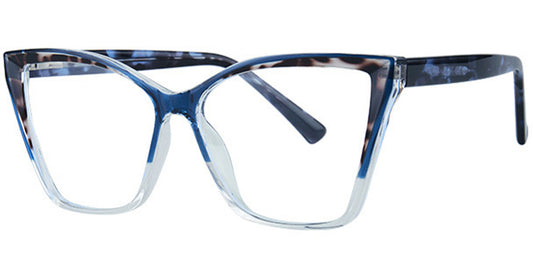 Cat Eye Frame – Pattern-Blue Stylish and Comfortable Eyewear  F5105-4