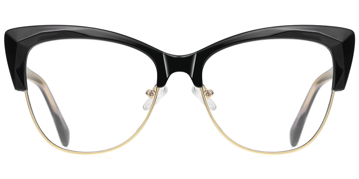 Cat Eye Stylish Frame Black  EC61241