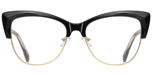 Cat Eye Stylish Frame Black  EC61241