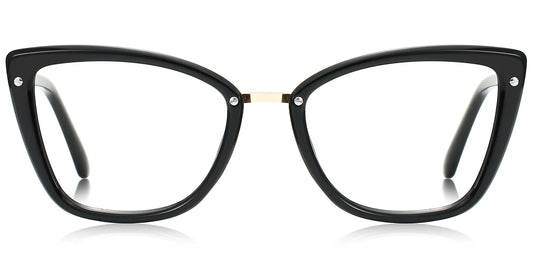 "Stylish Cat-Eye Glasses – EC66671 with Blue Light, Single Vision & Progressive Lenses"