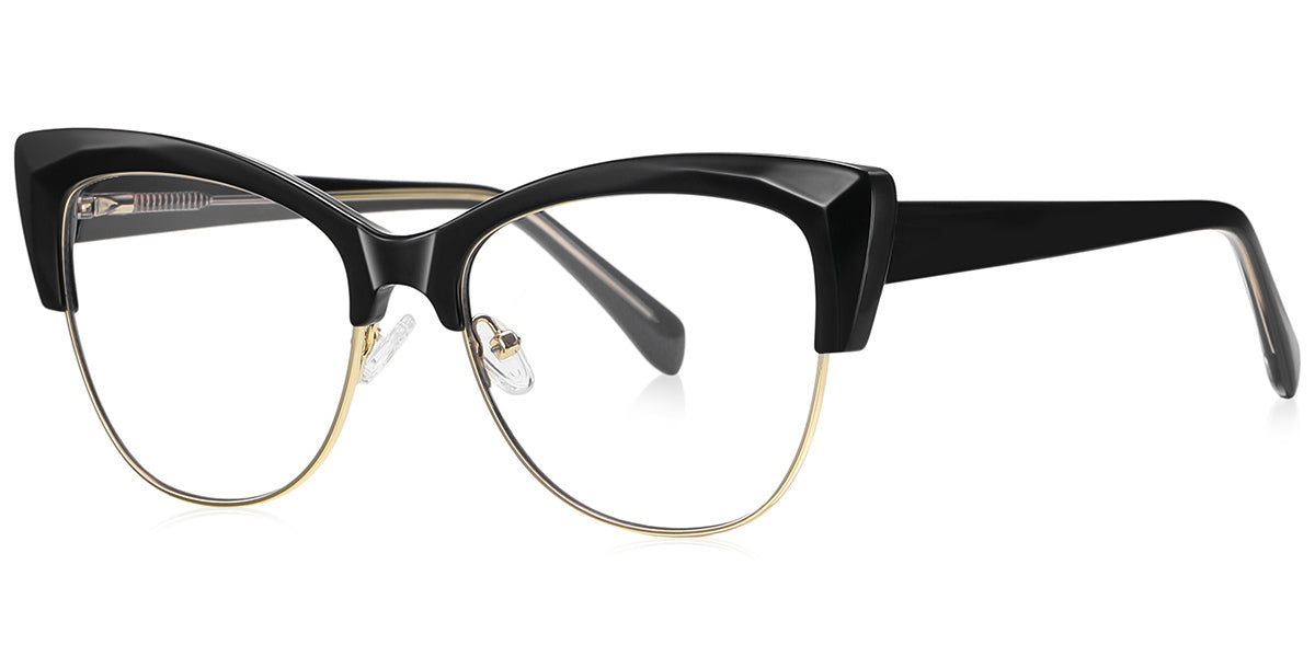 Cat Eye Stylish Frame Black  EC61241