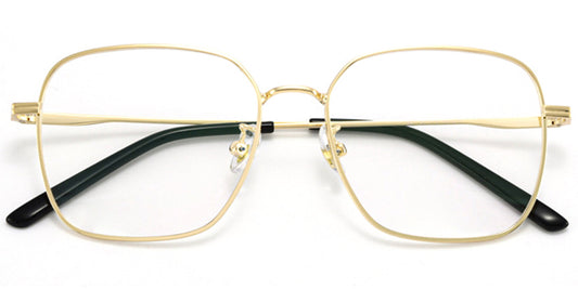 golden Square Frame  with prescription lenses Medium sized 70$ F65993