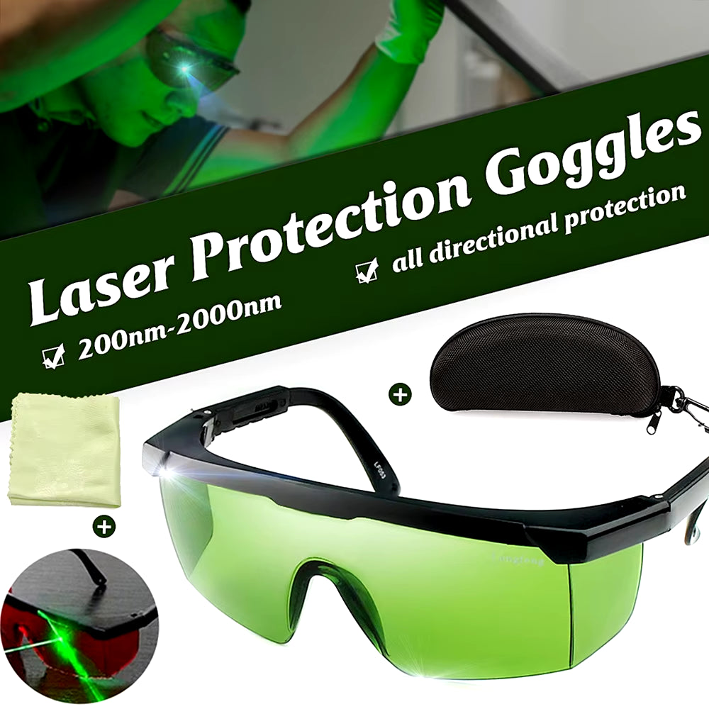 1PC Laser Protection Goggles 200Nm-2000Nm Laser Safety Glasses IPL-2 OD+4 Stylish Protective Glasses