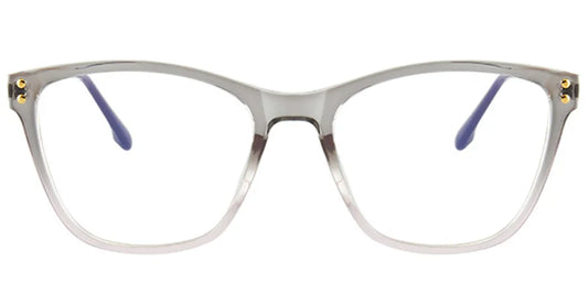 Oversized Gray Cat Eye Frame - Trendy Medium-Sized Eyewear F2874-2