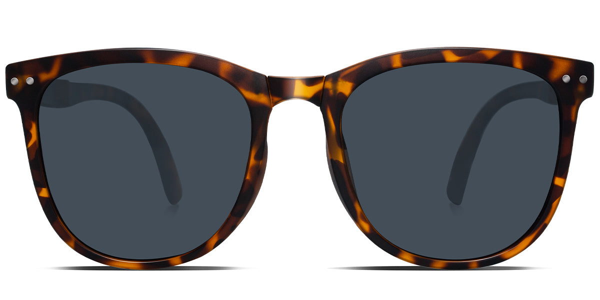 Tortoiseshell + Dark Grey Polarized Square Sunglasses SG46745 – Timeless Elegance Meets Modern Sophistication