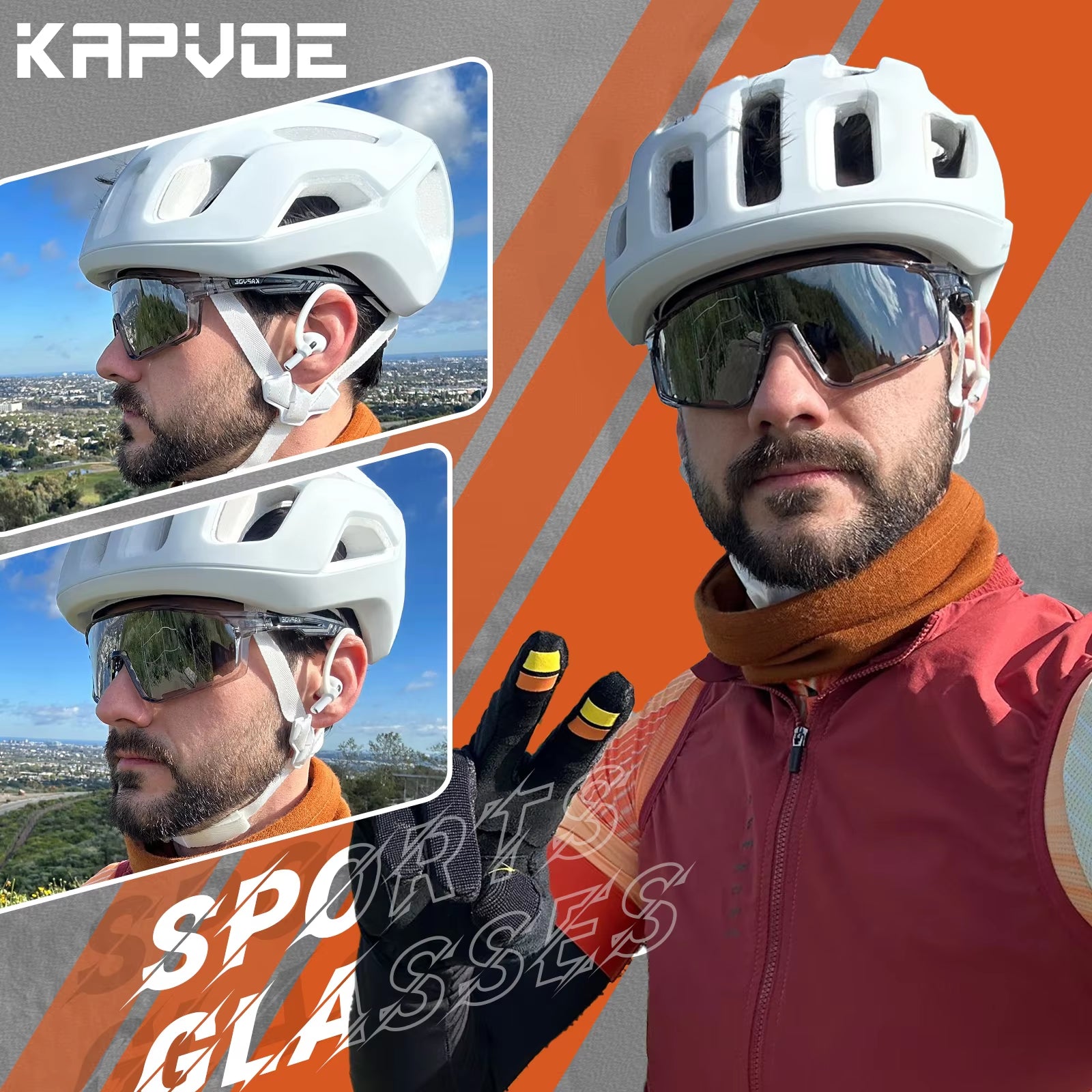 Polarized Cycling Glasses Men Women Mountain Bike Glasses MTB Riding TR90 Sport Sunglasses Running Bicycle Triathlon