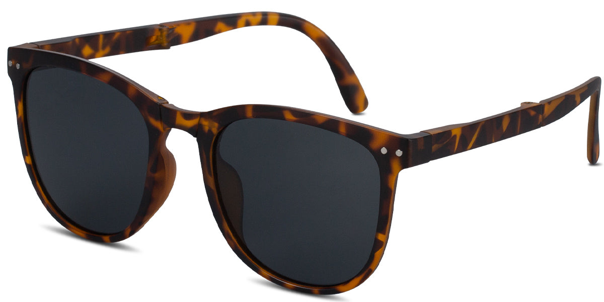 Tortoiseshell + Dark Grey Polarized Square Sunglasses SG46745 – Timeless Elegance Meets Modern Sophistication