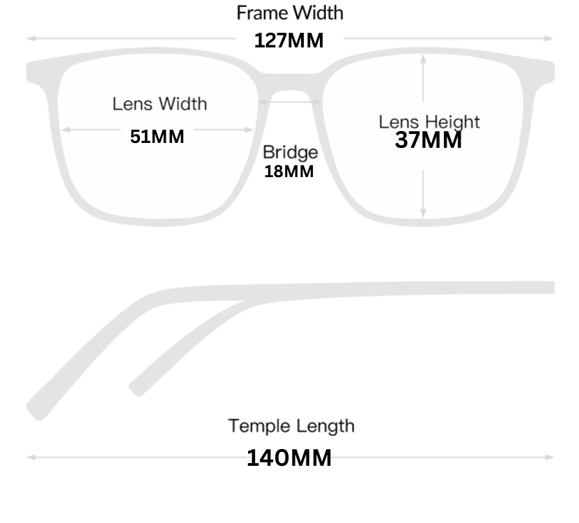 Napsi Rectangle Eye Frame ECF6690 Narrow